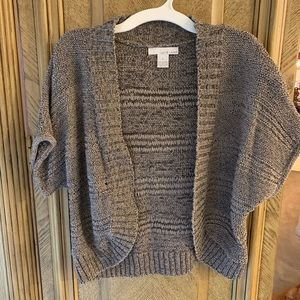 Lucy and Laurel shrug cardigan roll 1/2 sleeve.